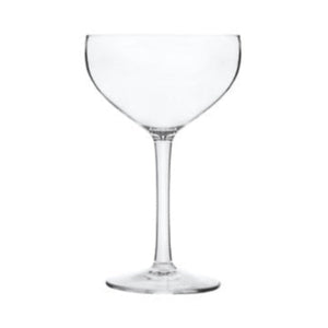 Bellini Coupe made from durable polycarbonate with broad base and elegant bowl, perfect for hospitality or outdoor dining - Unbreakable Drinkware
