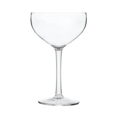 Bellini Coupe made from durable polycarbonate with broad base and elegant bowl, perfect for hospitality or outdoor dining - Unbreakable Drinkware