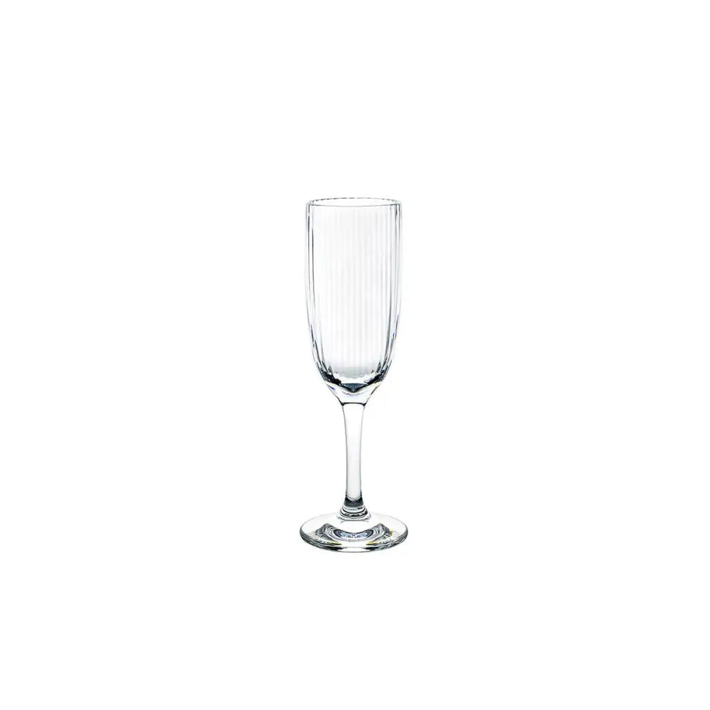 D Still Unbreakable Bamboo Champagne Flute Polycarbonate 130ml: Pack of 4 Stemware