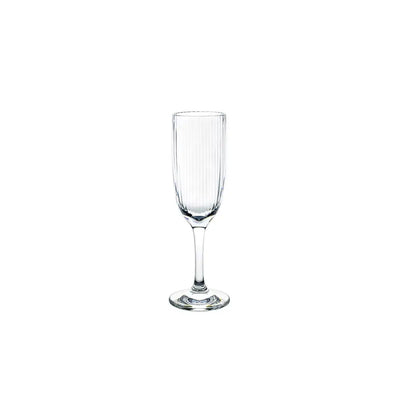 D Still Unbreakable Bamboo Champagne Flute Polycarbonate 130ml: Pack of 4 Stemware