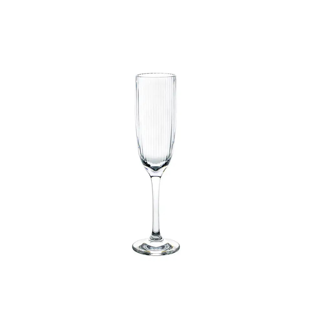 D Still Unbreakable Bamboo Champagne Flute Polycarbonate 180ml: Pack of 4 Stemware