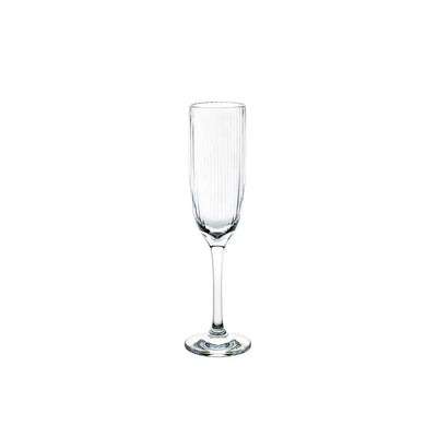 D Still Unbreakable Bamboo Champagne Flute Polycarbonate 180ml: Pack of 4 Stemware