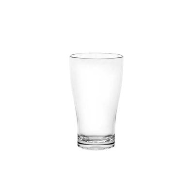 D Still Unbreakable Conical Beer Certified & Nucleated 425ml: Pack of 4 Beer Glasses
