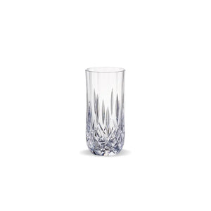 D Still Unbreakable Cut Crystal Highball Polycarbonate 380ml: Pack of 4 Tumblers