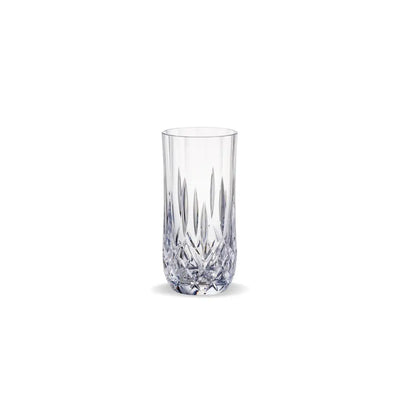 D Still Unbreakable Cut Crystal Highball Polycarbonate 380ml: Pack of 4 Tumblers