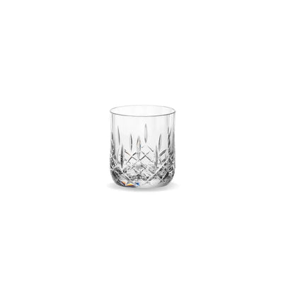 D Still Unbreakable Cut Crystal Rocks Polycarbonate 255ml: Pack of 4 Tumblers