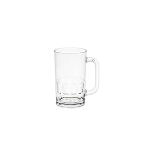 D Still Unbreakable Essentials Beer Mug Polycarbonate 405ml: Pack of 4 Beer Glasses