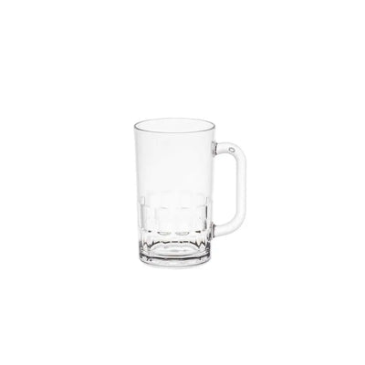 D Still Unbreakable Essentials Beer Mug Polycarbonate 405ml: Pack of 4 Beer Glasses