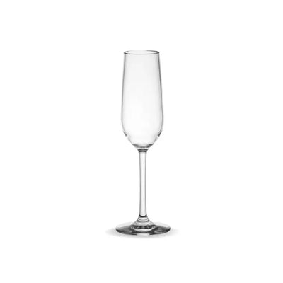 D Still Unbreakable Essentials Champagne Flute Polycarbonate 170ml: Pack of 4 Stemware