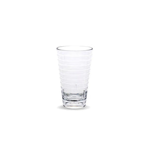 D Still Unbreakable Essentials Ribbed Stack Highball 340ml: Pack of 4 Tumblers