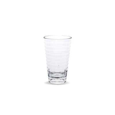 D Still Unbreakable Essentials Ribbed Stack Highball 340ml: Pack of 4 Tumblers