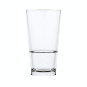 Colins polycarbonate highball glass with glass-like finish, thick base, and stackable design—ideal for cocktails, soft drinks, and water in any venue. -Unbreakable Drinkware