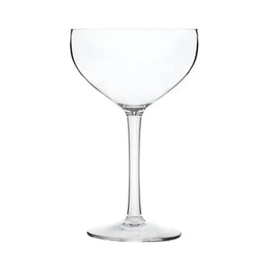 Bellini Coupe made from durable polycarbonate with broad base and elegant bowl, perfect for hospitality or outdoor dining - Unbreakable Drinkware
