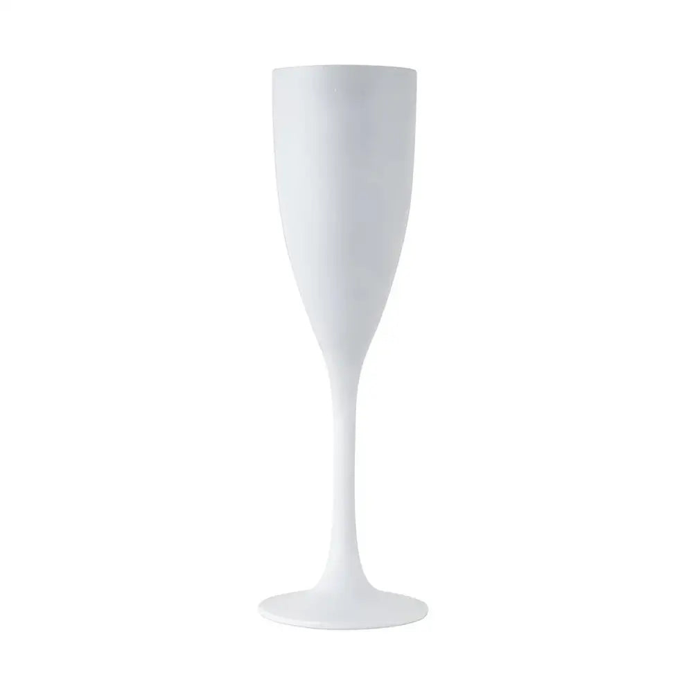 Polycarbonate 170mL Bellini Flute White is perfect for safe, stylish serving of sparkling wines in any venue or home - Unbreakable Drinkware