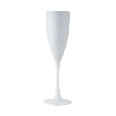Polycarbonate 170mL Bellini Flute White is perfect for safe, stylish serving of sparkling wines in any venue or home - Unbreakable Drinkware