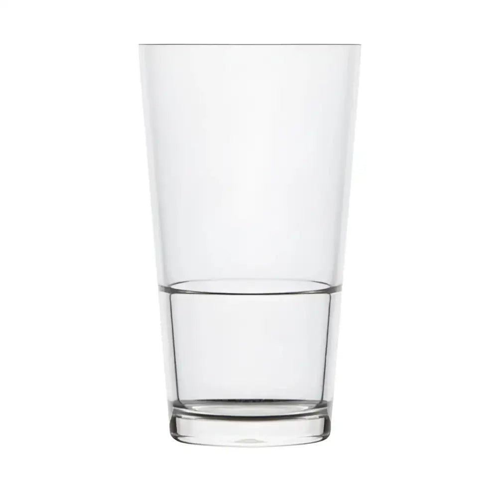 570mL Colins pint glass for beer, made from durable polycarbonate. Ideal for bars, pubs, and events. -Unbreakable Drinkware