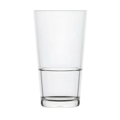 570mL Colins pint glass for beer, made from durable polycarbonate. Ideal for bars, pubs, and events. -Unbreakable Drinkware
