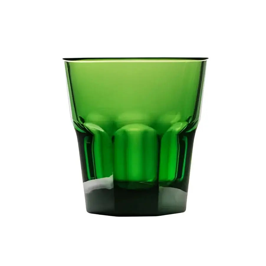 A collection of unbreakable colored rock tumblers in various colors including red, gray, blue, green, yellow, and pink.