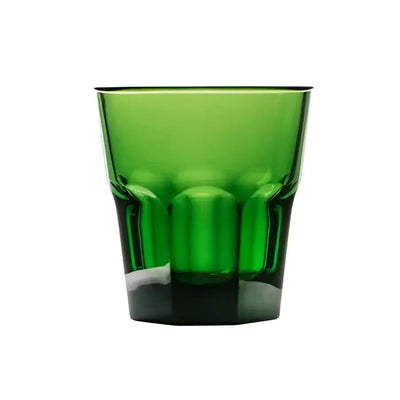 A collection of unbreakable colored rock tumblers in various colors including red, gray, blue, green, yellow, and pink.