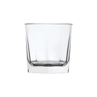 Polycarbonate Double Old Fashioned glass with glass-like finish, thick base, stackable design—ideal for spirits, cocktails, desserts in bars and homes. -Unbreakable Drinkware