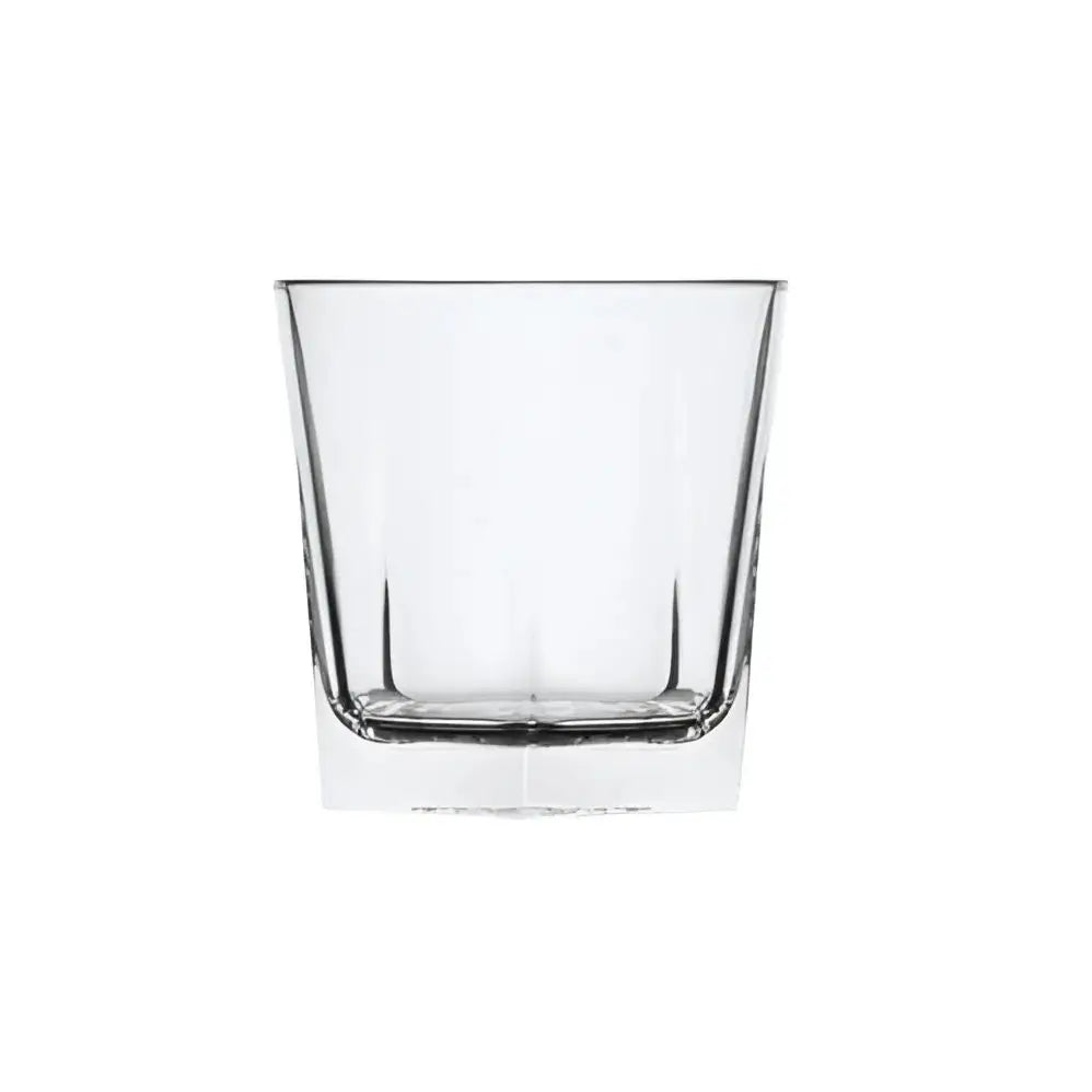 The Jasper 270mL polycarbonate tumbler boasts a glass-like finish, thick base, and stackable design, ideal for cocktails in bars and homes. -Unbreakable Drinkware