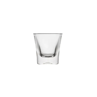30mL polycarbonate Shot glass with flared rim and weighted base for stability – ideal for spirits and mixed shots -Unbreakable drinkware.