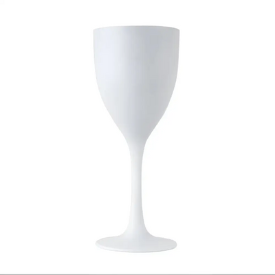 Vino Blanco 250mL polycarbonate wine glass with generous bowl, reinforced stem, broad base—perfect for restaurants, bars, events, and outdoor use. -Unbreakable Drinkware