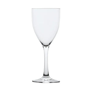 Vino Blanco polycarbonate wine glass with generous bowl, reinforced stem, broad base—perfect for restaurants, bars, events, and outdoor use. -Unbreakable Drinkware