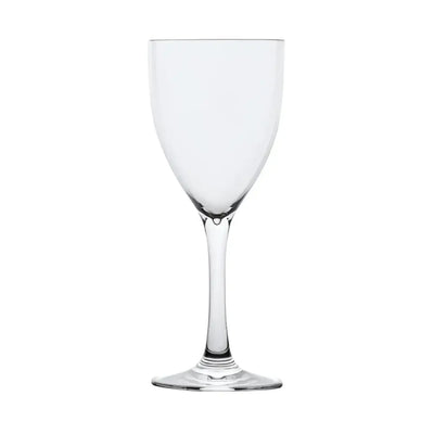 Vino Blanco polycarbonate wine glass with generous bowl, reinforced stem, broad base—perfect for restaurants, bars, events, and outdoor use. -Unbreakable Drinkware
