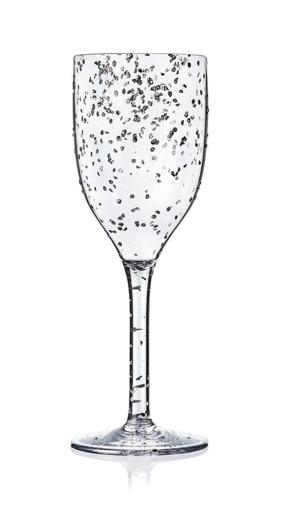 Unbreakable Glitter Wine Glass 350ml